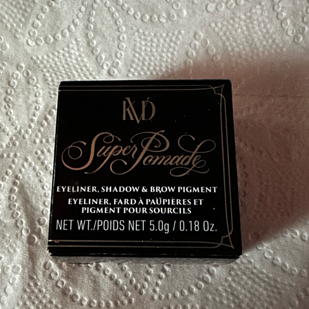 KVD Super Pomade. Eyeliner, Shadow, and brow pigment.